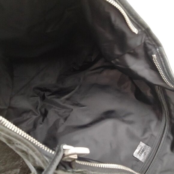 (S6) Authentic Louis Vuitton Crossbody Bag Black PVC Luxury Vintage Designer Han - Picture 6 of 9